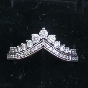 Pandora Princess Wishbone Ring - size 9 (60)